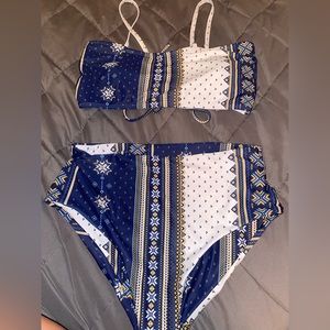 Medium Bandana Print High Waisted Bikini